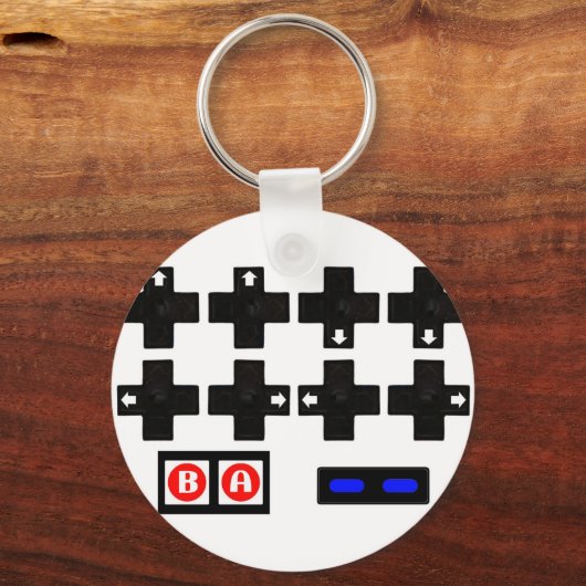 Konami Contra-code Sleutelhanger (Voorkant)