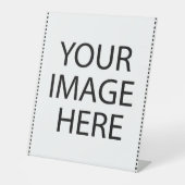 kondig je eigen partij aan reclamebord met voetstuk (Voorkant)