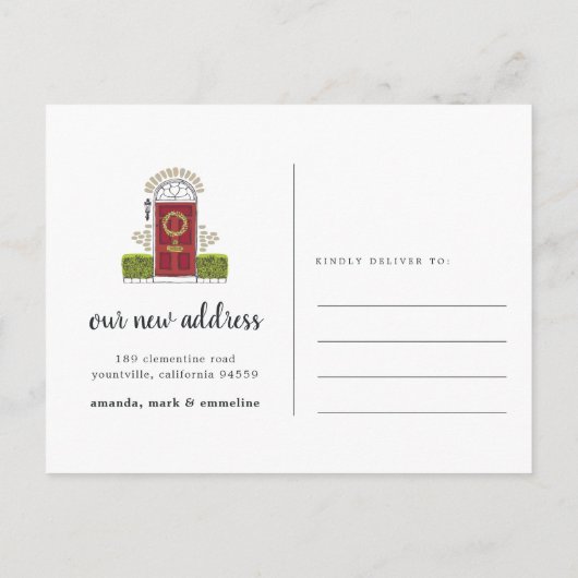 kondiging van Red door Holiday Moving Aankondigingskaart (Achterkant)