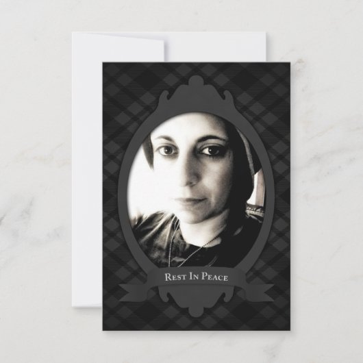 kondigingen van de begrafenisdienst aankondiging (Voorkant)