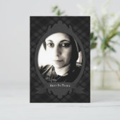 kondigingen van de begrafenisdienst aankondiging (Staand voorkant)