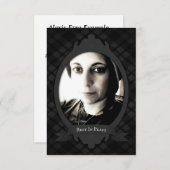 kondigingen van de begrafenisdienst aankondiging (Voorkant / Achterkant)