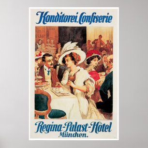 Konditorei Cafe  Food and Art Poster