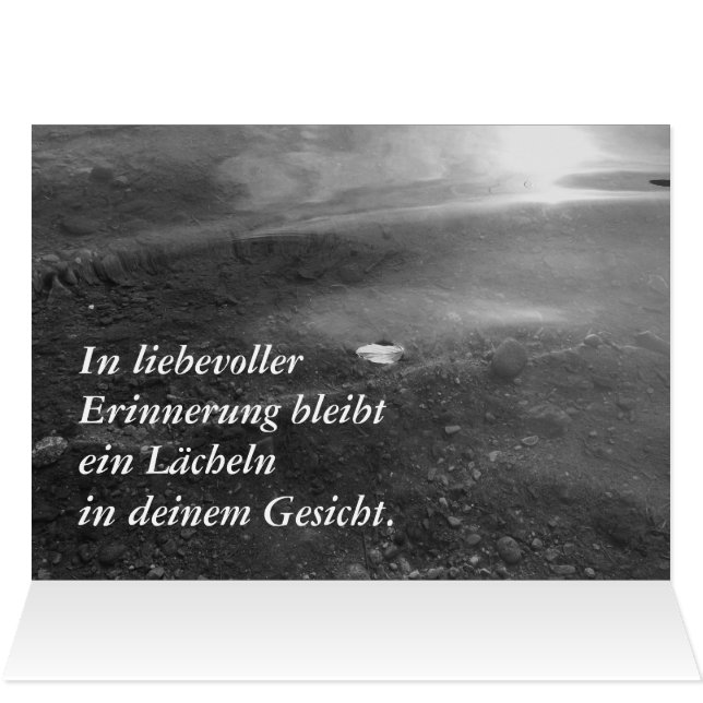 Kondolenzkarte (Binnen Horizontaal (Boven))