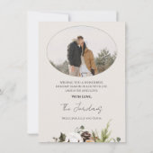 Kone Branches met kerstfoto-feestdag Kaart (Achterkant)