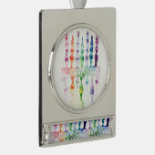 Kone cellen en cellen en bipolaire neuronen van de verzilverd banner ornament (Rechts)