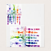 Kone cellen en cellen en bipolaire neuronen van de visitekaartje (Buitenkant ongevouwen)