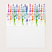 Kone cellen en cellen en bipolaire neuronen van de visitekaartje (Binnenkant ongevouwen)