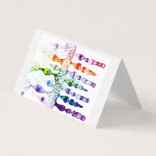 Kone cellen en cellen en bipolaire neuronen van de visitekaartje (Voorkant)