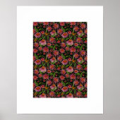 Kone Flowers Floral Pattern Poster (Voorkant)
