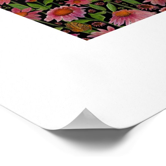 Kone Flowers Floral Pattern Poster (Hoek)