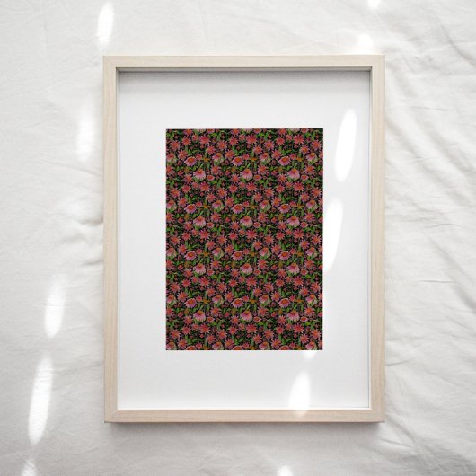 Kone Flowers Floral Pattern Poster