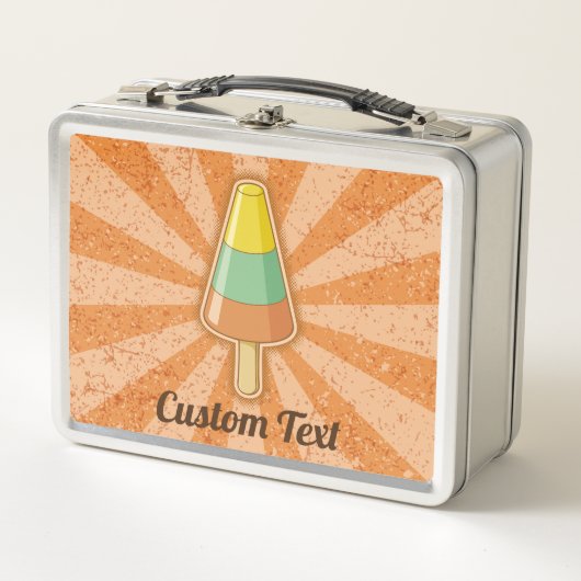 Kone Shaped Sorbet Stick Metal Lunch Box (Voorkant)