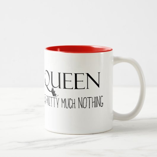 "KONEEN VAN  Much wil NIETS haar taart!" Tweekleurige Koffiemok (Rechts)