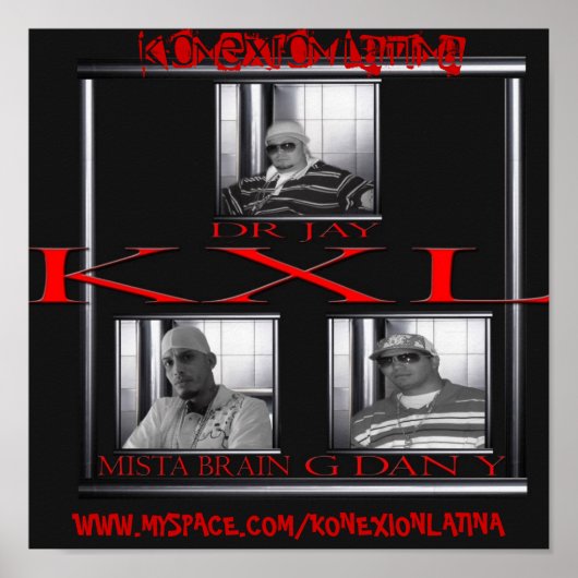 KONEXION LATINA, WWW.MYSPACE.COM/... POSTER (Voorkant)
