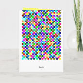 Konfetti zum ausschneiden kaart (Achterkant)