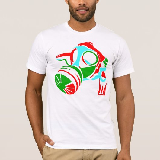 Konflict-gasmasker T-shirt (Voorkant)
