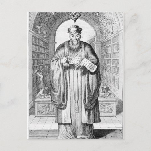 Kong-Fu-Tse of Confucius Briefkaart (Voorkant)