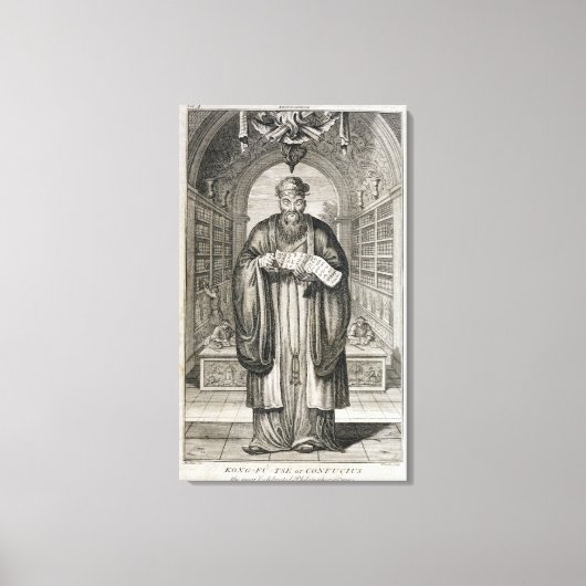 Kong-Fu-Tse, of Confucius, de meest gevierde Phi Canvas Afdruk (Voorkant)