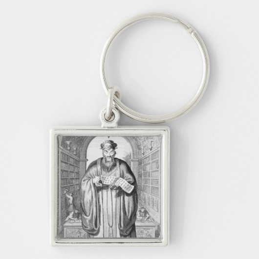 Kong-Fu-Tse of Confucius Sleutelhanger (Voorkant)