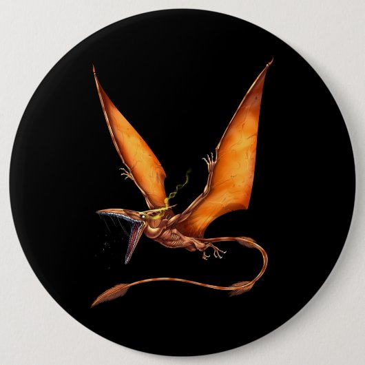 Kongamato Cryptid Creature Ronde Button 6,0 Cm (Voorkant)