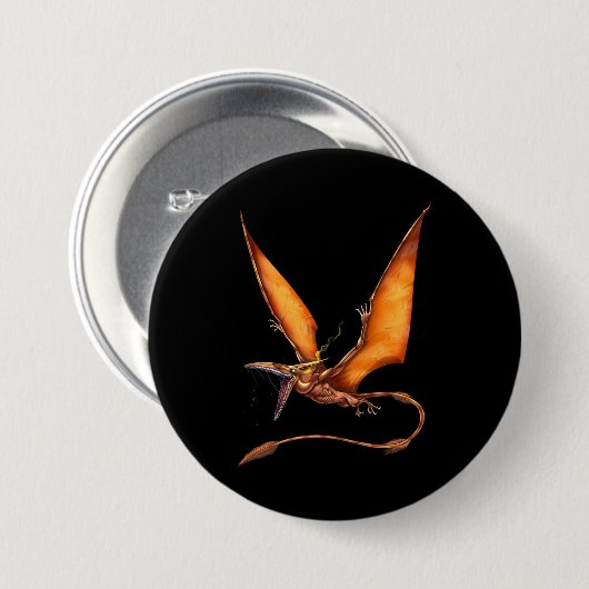 Kongamato Cryptid Creature Ronde Button 7,6 Cm (Voorkant /achterkant)