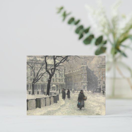 Kongens Nytorv Kopenhagen in de winter | Paul Fisc Briefkaart (Staand voorkant)