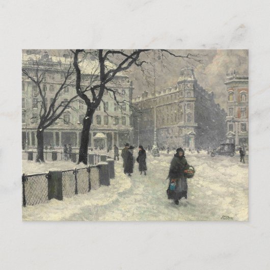 Kongens Nytorv Kopenhagen in de winter | Paul Fisc Briefkaart (Voorkant)