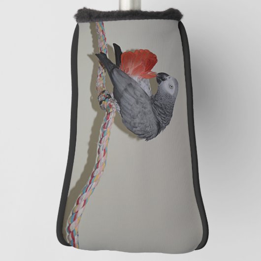 Kongo-Afrikaanse grijze papegaai Golfheadcover (Draai 90)