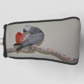 Kongo-Afrikaanse grijze papegaai Golfheadcover (Voorkant)