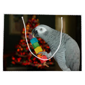Kongo Afrikaanse grijze papegaai kerstboom Groot Cadeauzakje (Achterkant)