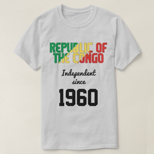 Kongo Flag Independence Celebration T-shirt (Design voorkant)