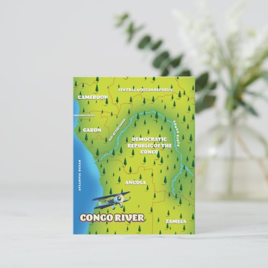 Kongo Prachtige  kaart (Staand voorkant)