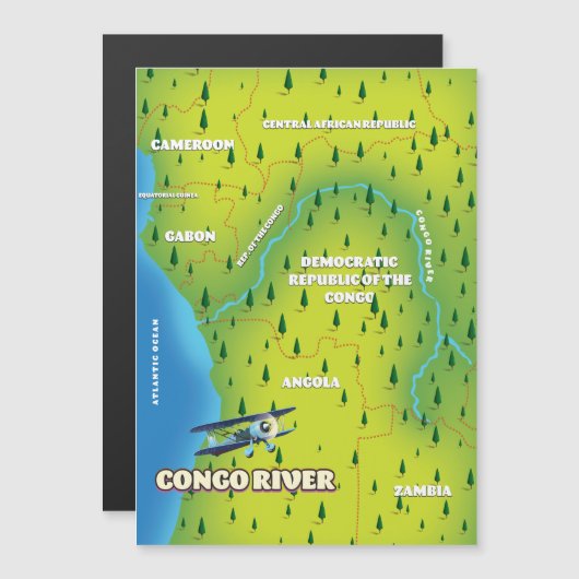 Kongo Prachtige  kaart (Voorkant / Achterkant)