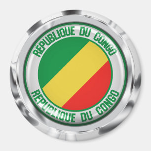 Kongo-ronde Embleem Magneet