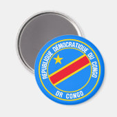 Kongo-ronde Embleem Magneet (Voorkant / Achterkant)