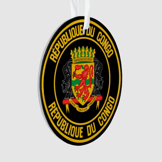 Kongo-ronde Embleem Ornament (voorkant)