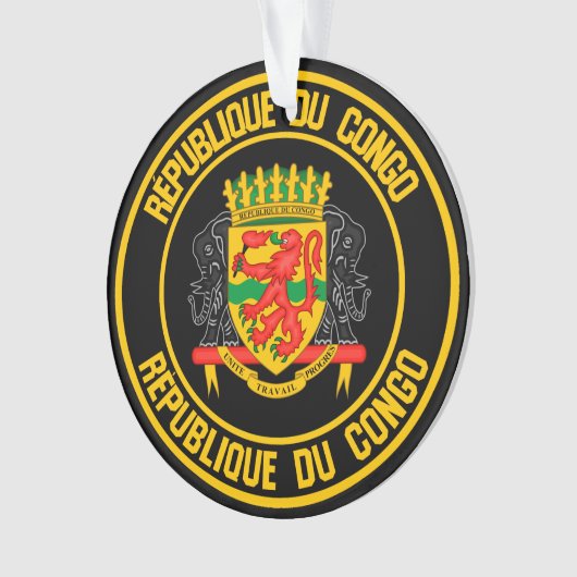 Kongo-ronde Embleem Ornament (voorkant)