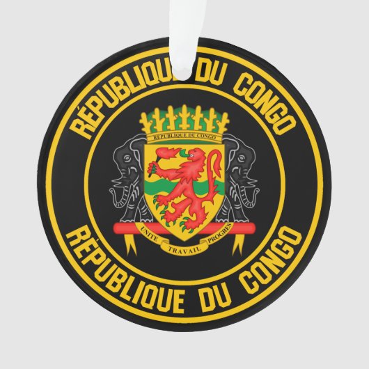 Kongo-ronde Embleem Ornament (voorkant)