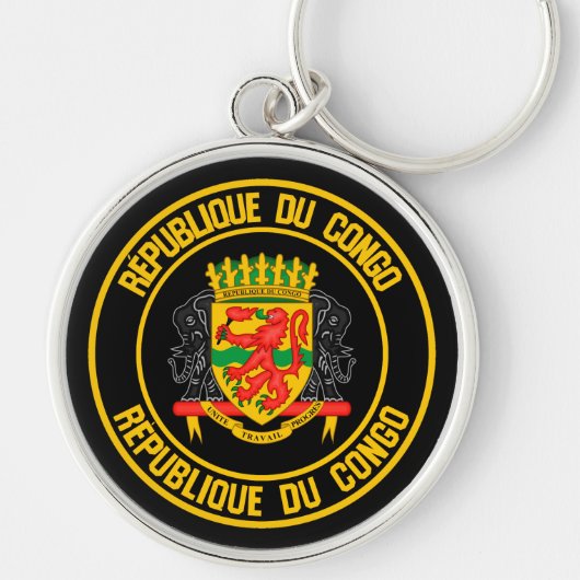 Kongo-ronde Embleem Sleutelhanger (Voorkant)