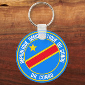 Kongo-ronde Embleem Sleutelhanger (Voorkant)