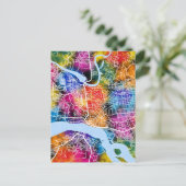 Kongo Stadsplattegrond Briefkaart (Staand voorkant)