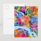 Kongo Stadsplattegrond Briefkaart (Voorkant / Achterkant)