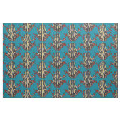 kongoboom kikker blauw stof (Fat Quarter)