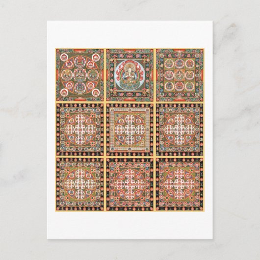 Kongokai Mandala Briefkaart (Voorkant)