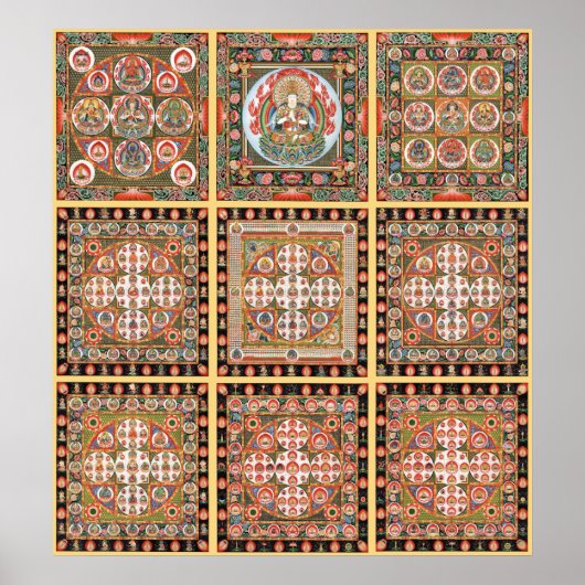 Kongokai Mandala Poster (Voorkant)