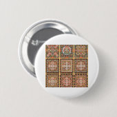 Kongokai Mandala Ronde Button 5,7 Cm (Voorkant /achterkant)
