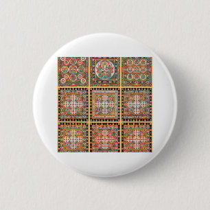 Kongokai Mandala Ronde Button 5,7 Cm