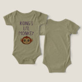 Kong's Li'l Monkey Baby Outfit (Ontwerp Voorkant & Achterkant)