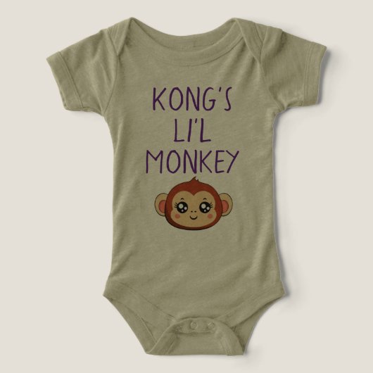 Kong's Li'l Monkey Baby Outfit (Design voorkant)